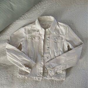 GAP White Denim Jacket XS